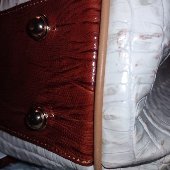 Brahmin Elisa La Scala Macaroon Tri Textured. HTF 3 piece set - Picture 5 of 16